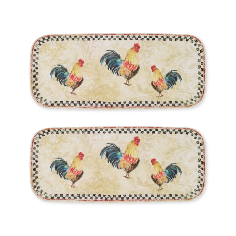 August Grove® Adwoa Melamine Tray Set of 2 Wayfair